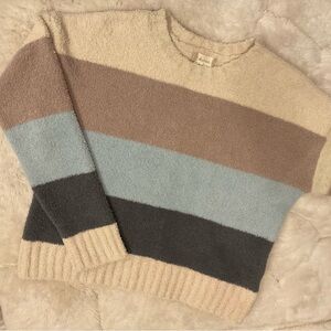 Altar’d State Sweater ~ Size Small ~ Fuzzy Soft Stripes - EUC!